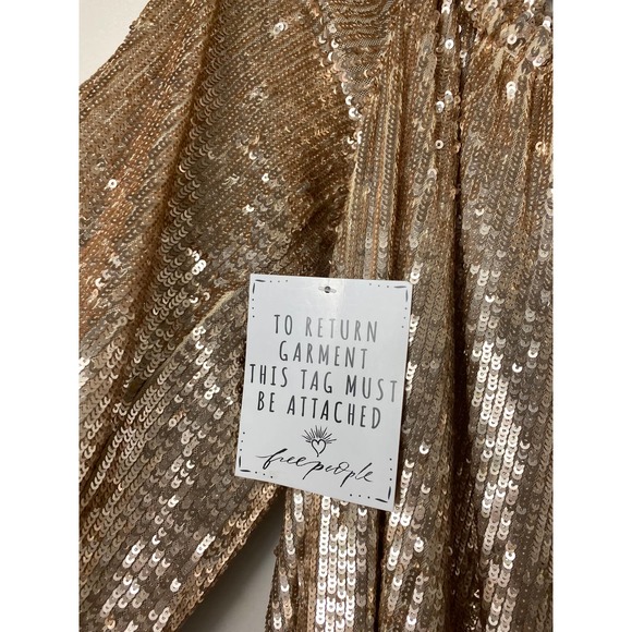 Free People Gold Sequin Romper - Picture 5 of 14